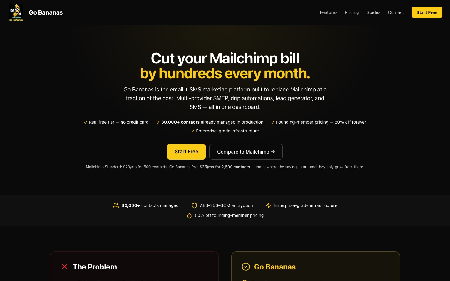 Go Bananas homepage