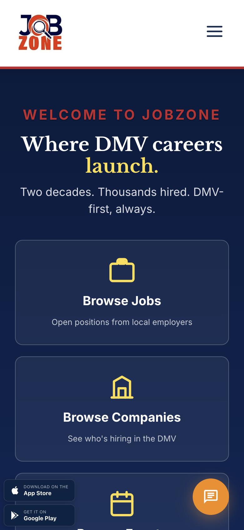 JobZone on a phone